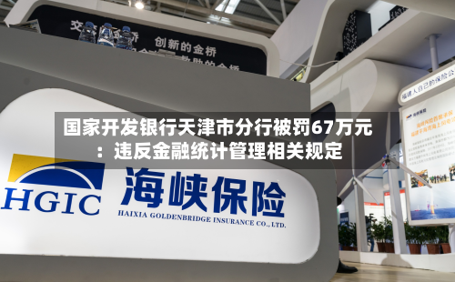 国家开发银行天津市分行被罚67万元:违反金融统计管理相关规定-第3张图片