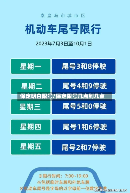 保定明白限号/保定限号几点到几点-第2张图片