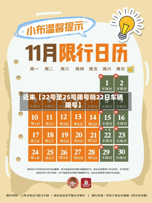 近来【22号至25号限号吗22日车辆限号】-第3张图片