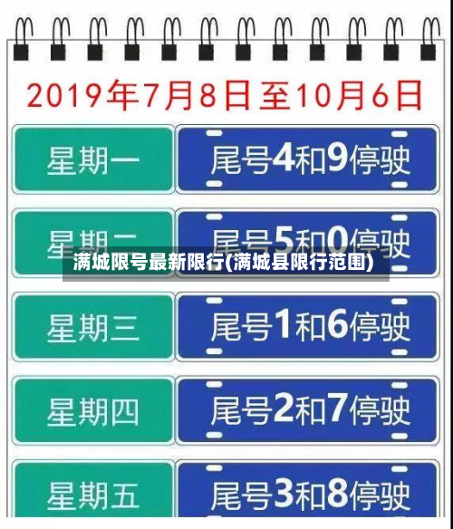 满城限号最新限行(满城县限行范围)