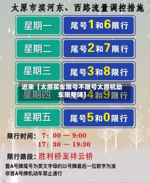 近来【太原买车限号不限号太原机动车限号吗】