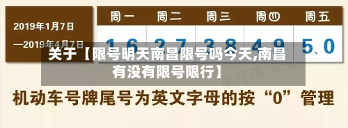 关于【限号明天南昌限号吗今天,南昌有没有限号限行】