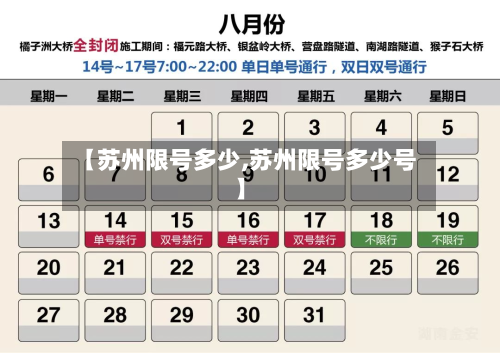 【苏州限号多少,苏州限号多少号】-第3张图片