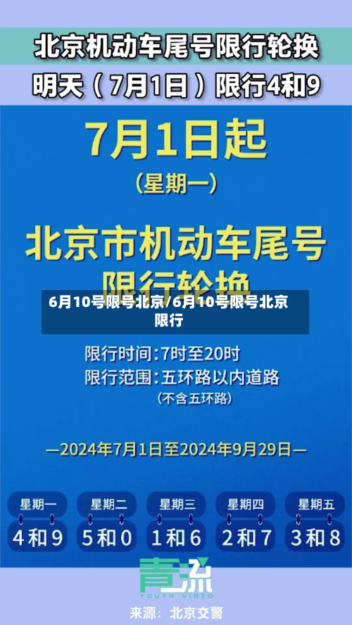 6月10号限号北京/6月10号限号北京限行-第2张图片