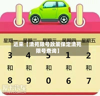 近来【清苑限号政策保定清苑限号查询】
