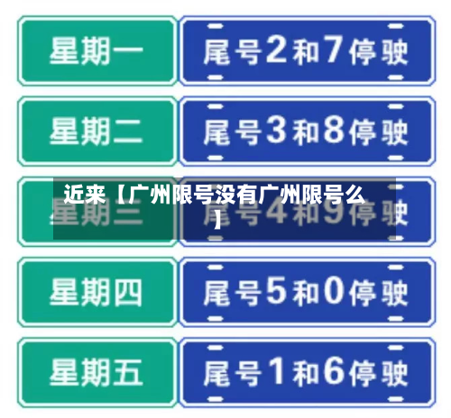 近来【广州限号没有广州限号么】-第3张图片